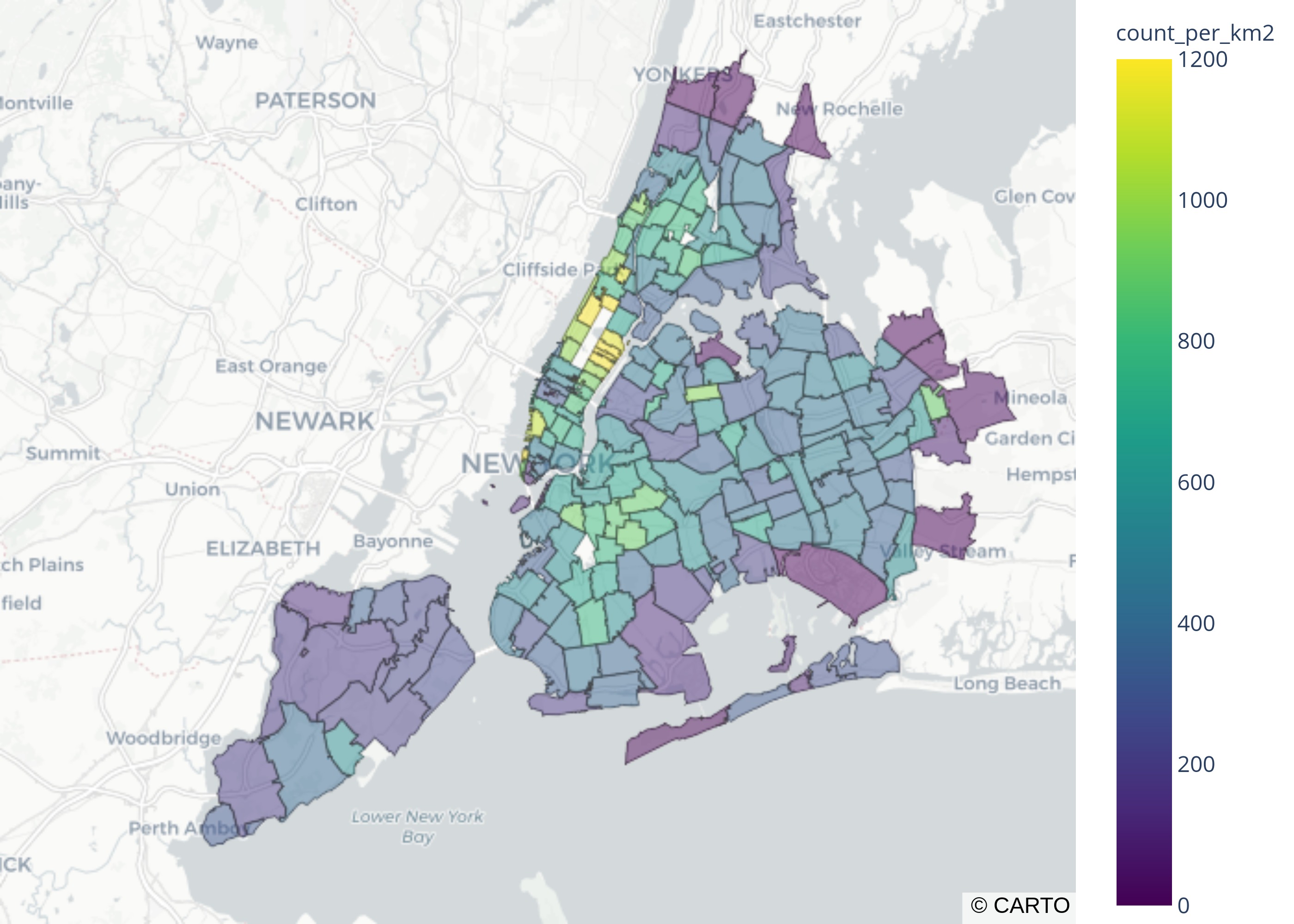 Tree Coverage of New York